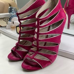 Pink suede Michael Kors Heels